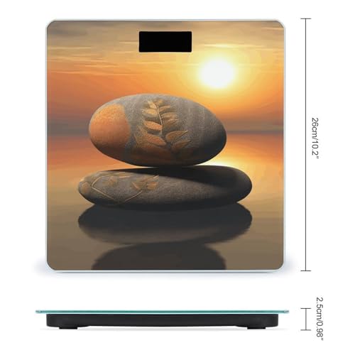 Báscula Digital para Baño Zen Piedra Sunrise Landscape miniatura 2