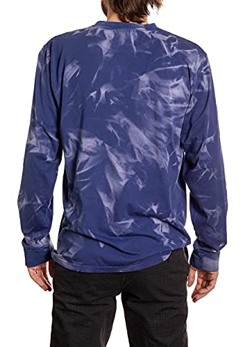 Calhoun NHL Surf & Skate Mens Crystal Tie Dye Long Sleeve Cotton Shirt – The Sunset Collection (New York Rangers, Large) - Image 3
