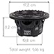 1 subwoofer für LANZAR MAX PRO MAXP64 6,5 16,5 cm 165 mm 300 Watt RMS und 600 Watt max Single Coil 4 Ohm Kofferraumdeckel Autotüren, 1 Stück + Befestigungsfaston