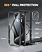 Miracase Magnetic for iPhone 15 Pro Case [Compatible with MagSafe] Full-Body Bumper Phone case with Built-in Glass Screen Protector& Camera Protector, Military Drop Proof 15 Pro Cover 6.1 inch, Black