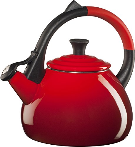 Le Creuset Enamel On Steel Oolong Tea Kettle, 1.6 qt., Cerise