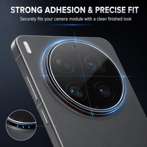 Image of FIRST MART Camera Lens Protector for Vivo X300 Ultra | 9H Tempered Glass, HD Clear, Scratch Resistant, Anti-Fingerprint, Case-Friendly | Crystal Clear, Pack of 1