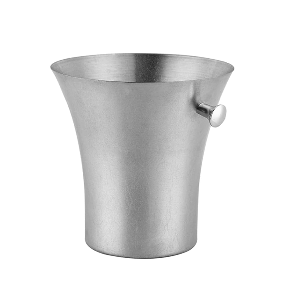 Morleos Sektkühler Classic 8 Liter Silber Edelstahl 21,8 x 22 cm | Flaschenkühler Weinkühler Champagnerkühler Eiswürfelbehälter Eiseimer Barzubehör Geschenk für Frauen