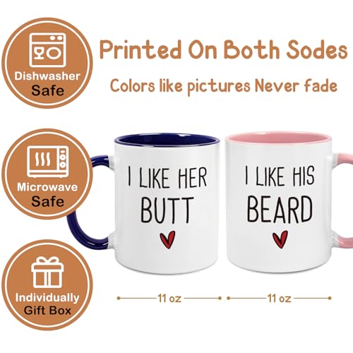 Set de Tazas Coffee Mug para Parejas Diseño Divertido miniatura 4