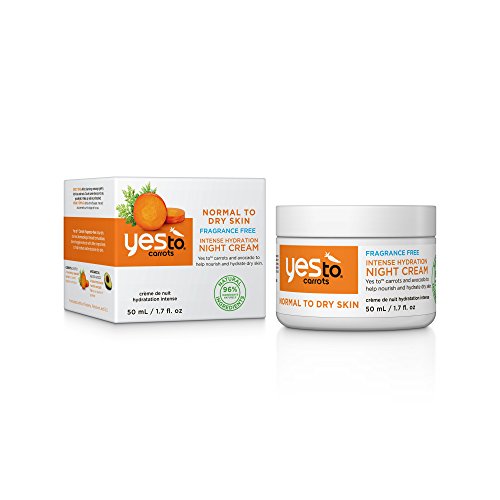 Yes To Carrots Normal To Dry Skin, Fragrance Free, Intense Hydration Night Cream, 1.7 Oz