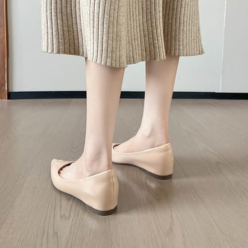 Women's Patent Leather Flats Classic Pointed Toe Ballet Flats Shoes Slip On Ballerina Dressy Shoes for Women4