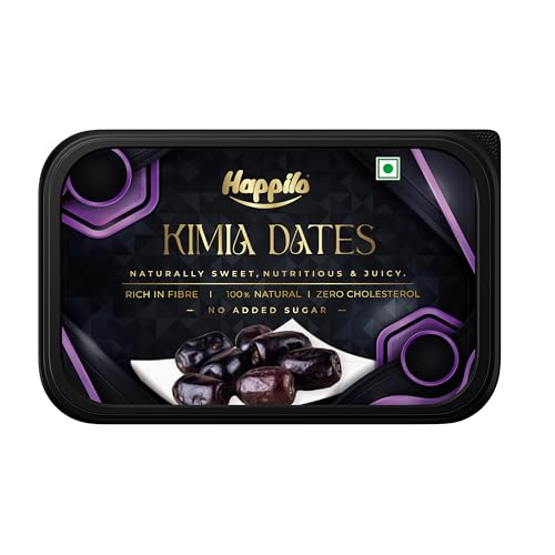 Image of Happilo Premium Soft Kimia (Mazafati Dates) 500g | Khajur, Khajoor | Dry Fruits | Healthy Snacks | Soft Texture | Natural Sweetness