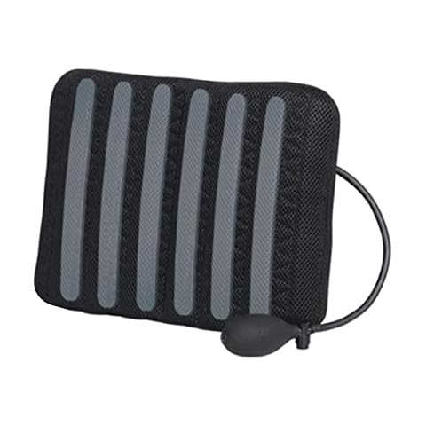 zymay Inflatable Lumbar Support Pillow Car Lumbar Pillow with Adjustable Back Cushio Exercise Waist Support Backrest for Car Seat Office Chair Wheelchair Cover