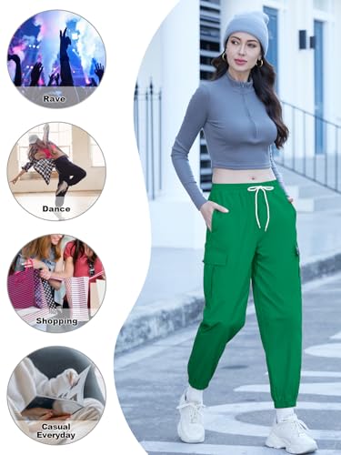 Image of SANGTREE Girls & Womens Drawstring Cargo Jogger Pants,3 Years - Women 3XL