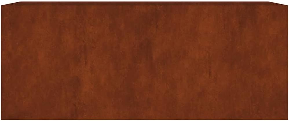 Corten Steel Raised Garden Bed 78.7 x 31.5 x 31.5 in Weathered Planter Box Outdoor for Herbs Vegetables Flowers Patio Terrace