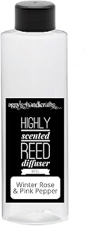 WINTER ROSE & PINK PEPPER Handmade Highly Scented Reed Diffuser 200ml Refill Air Freshener for Home