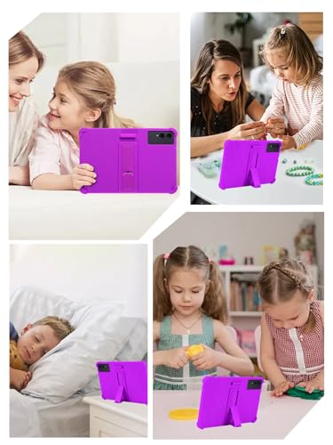 Coque silicone TECLAST T65 13.4" violette avec support réglable et protection antichoc complète