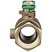 Zurn 34-850TXL Lead-Free FNPT Tapped Ball Valve, Bronze, 0.75 Inch