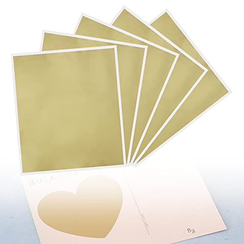 PEALOVCOM 5 Fogli Gratta e Vinci Grande Adesivi