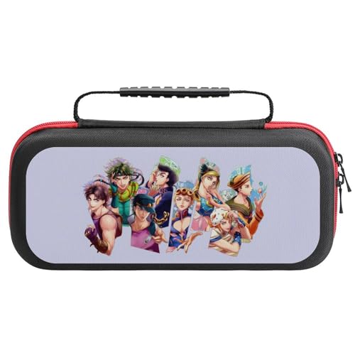 ジョジョの奇妙な冒険 switchケース スイッチケース スイッチ保護カバー 収納バッグ Switch対応ハードケーススイッチ 防塵 防汚 防水 耐衝撃 20枚収納ジョイコン全面保護 着脱簡単