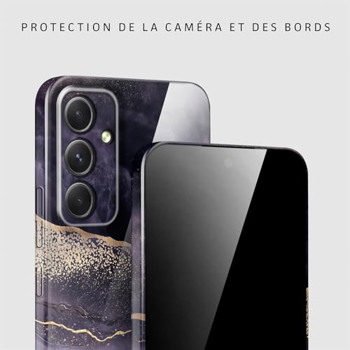 Coque Samsung A54 5G ONEFLOW Bliss violet marbré pailleté - 2