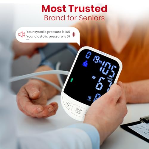 Image of AGEasy (Max Group) Fully Automatic Digital Blood Pressure Monitoring Device with Voice Assistant | BP Apparatus for Home | Portable Digital BP Check Machine for Hypertension & Managing Heart Health | Arm Circumference (22-42cm)