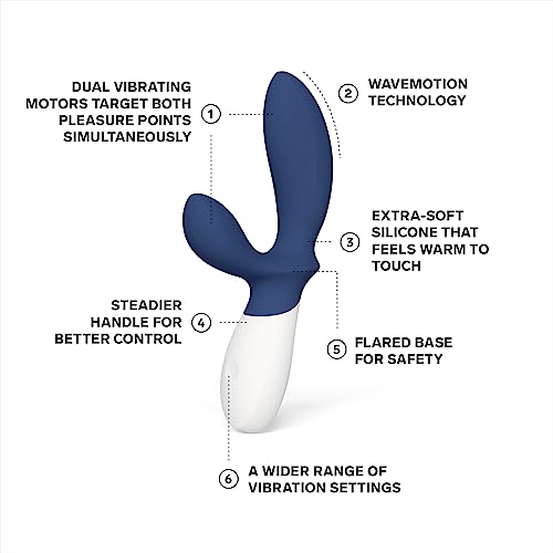 Image of LELO Loki Wave 2 - Vibrating Prostate Massager, Waterproof Anal Toy, Blue