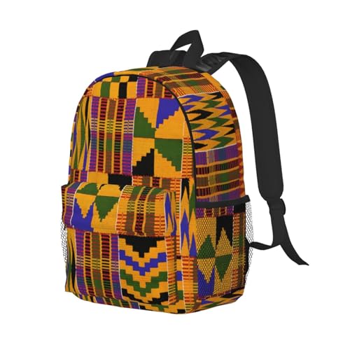 ASYG Retro African Tribes 15.4" Backpack Women Men Cute Laptop Bag with Adjustable Shoulder Straps2