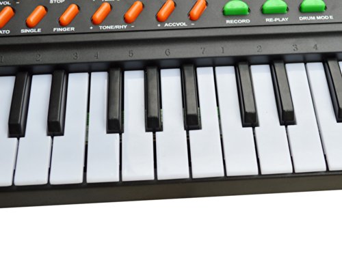 TMS 54 Keys Music Electronic Keyboard Kid Electric Piano Organ Record Playback W/Mic Black