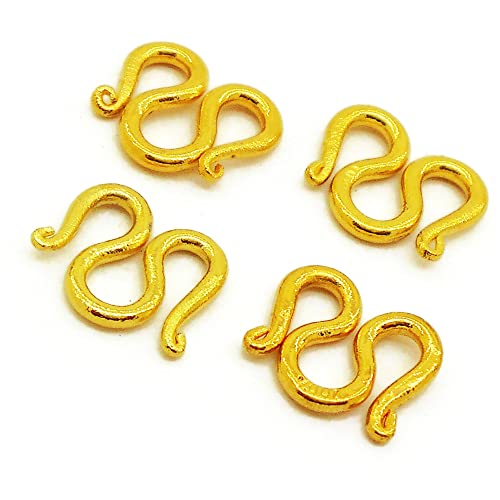 4 item 22K 24K THAI BAHT GOLD PLATED CLASP M Size 14 MM FOR NECKLACE