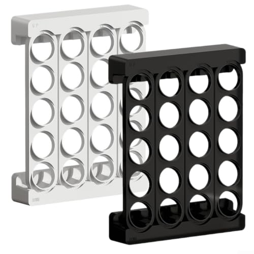 Organizador de cápsulas de café pared: soporte vertical blanco de 20 huecos 3