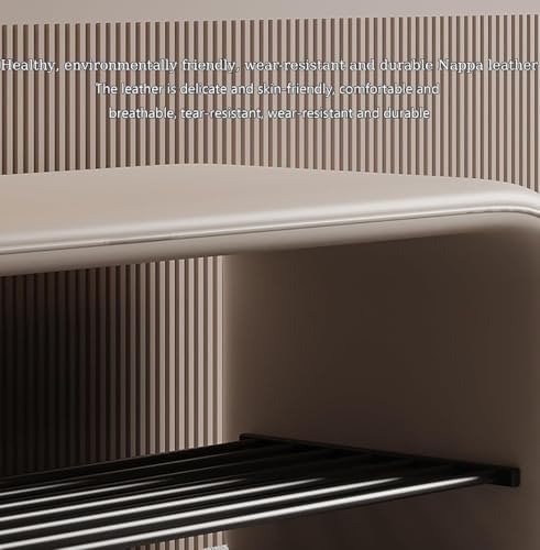 Chaussures longues et basses banquette de rangement multifonctions compacte 80 cm - 6