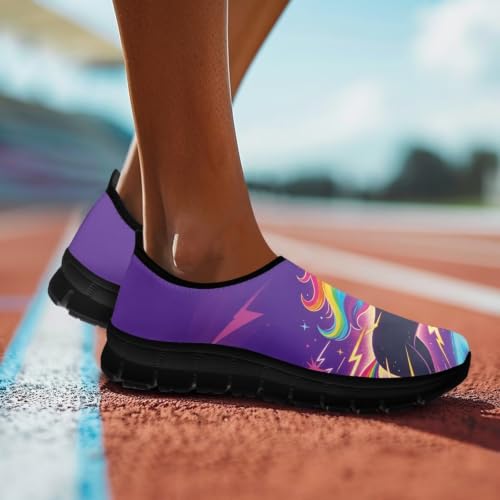 Image of Womens Slip On Walking Shoes Non Slip Loafer Breathable Holiday Travel Shoe Lightweight Casual Low Top Sneakers SizeUS 5.5-11.5