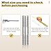 METALLIXITY Double End Threaded Stud Screw(M8 x 80mm) 3Pcs, Equal Thread Length Rods & Studs 304 Stainless Steel - for House Maintenance Craft Loom, Silver Tone