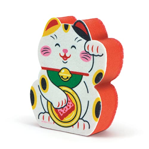 Image of Genuine Fred, Feline Lucky, Lucky Cat Kitchen Sponge