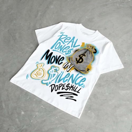 Image of DopeSkill Graphic Tee Streetwear Hip Hop Hypebeast Unisex T-Shirt Sneaker Colour Matching Shirts Inspired Motivation Quotes