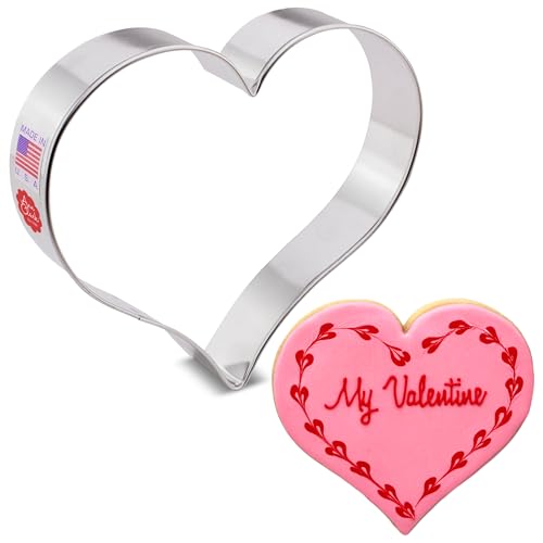 Ann Clark Extra Large Heart Valentine Cookie Cutter, 5” Made