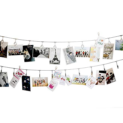 Tfu Wall Hanging Photo Display, Diy Picture Photo Frame String With 12 Clips For Hanging Photos Notes And Artworks … #TOP2