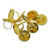 ALCXAZS Accesorios para hacer joyas con anillos de cabujón en Para blanco. Convierta hermosos dijes en anillos impresionantes con diseños ajustables. Configuraciones de cabujón, biseles y cabujones.