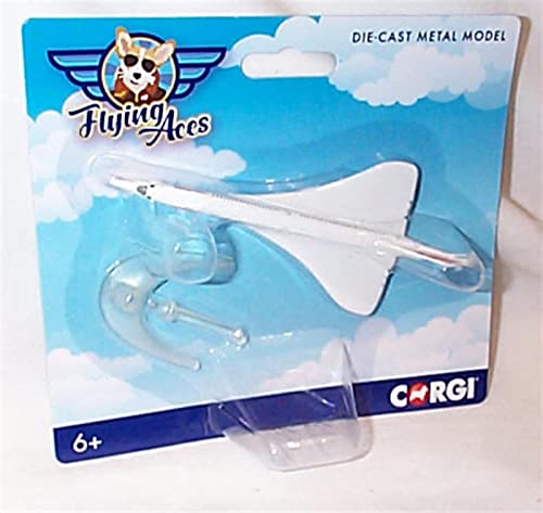 Corgi Flying Aces Concorde Plane British Airways Model Plane 59mm Wingspan, (CS90636-02)