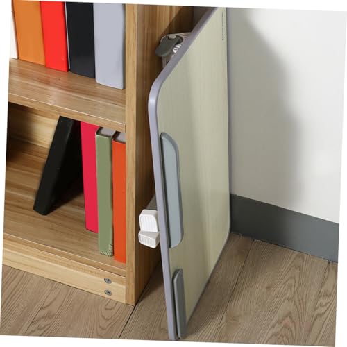 Support ordinateur SECFOU design épuré en bois beige stable et durable - 5