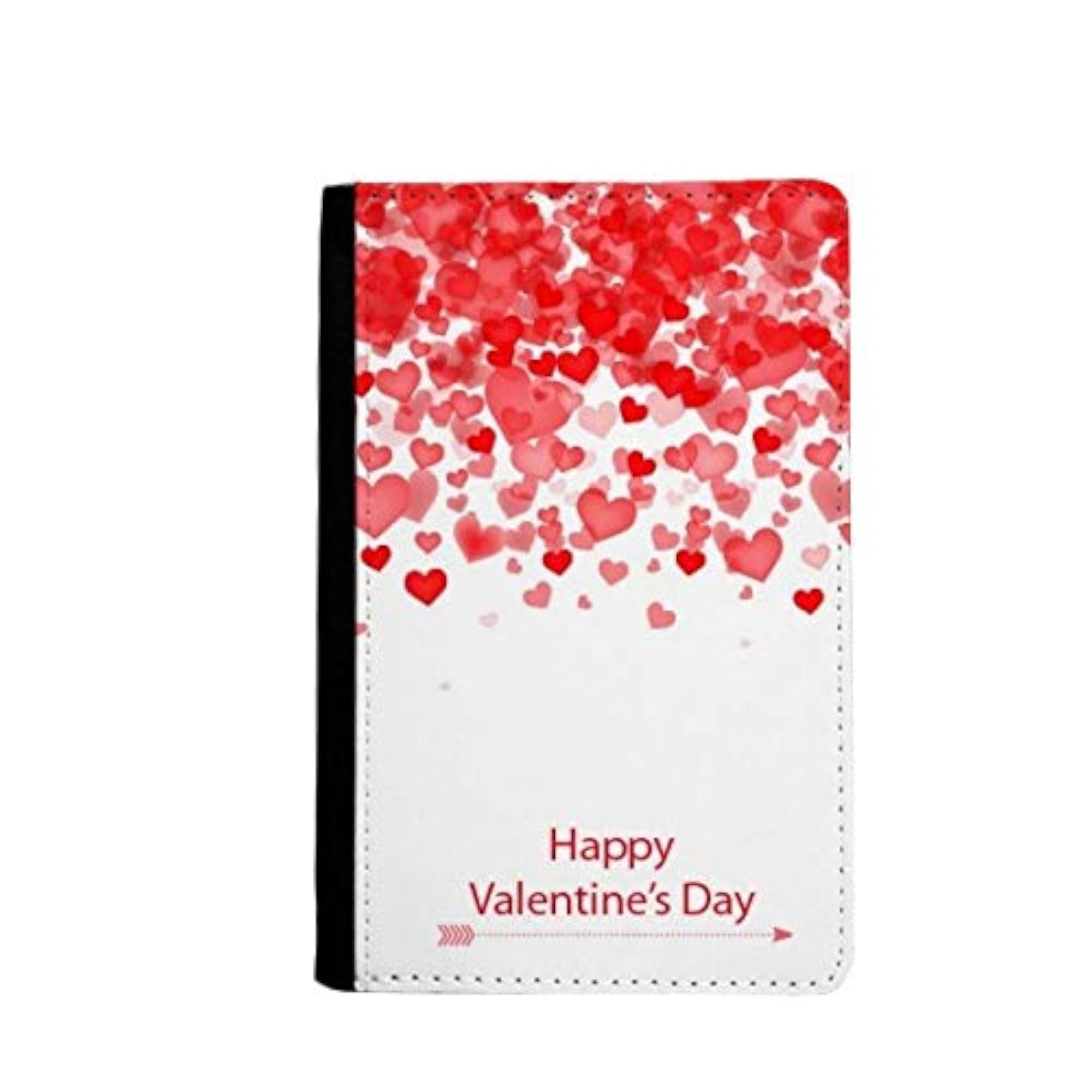 Hearts Flowers Happy Valentine's Day Passport Holder Travel Wallet