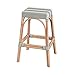 Butler Specialty Company Robias Rectangular Rattan 30" Bar Stool - Gray & White