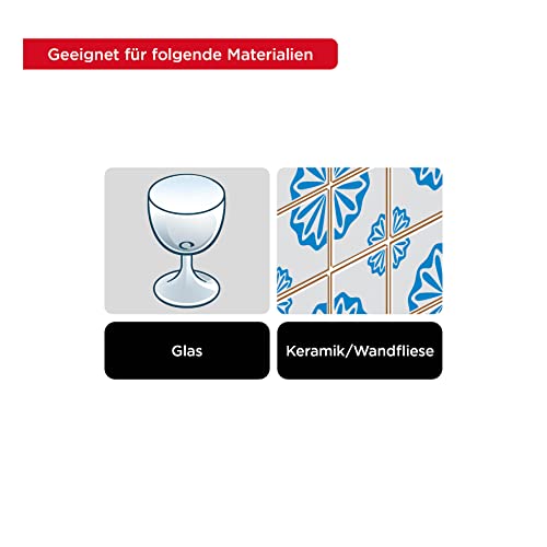 kwb Hardcut Granitbohrer Ø 6 mm mit Hartmetallspezialschneide, asymmetrischer, hochtemperaturgelöteter Hartmetall-Platte, optimalem Bohrmehltransport und Rundschaft, extrem langlebig, nach ISO 5468