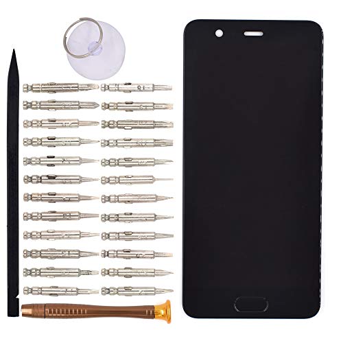 Image of LCD Screen and Digitizer Assembly with Fingerprint Button Keypad Without Bezel Frame for Huawei P10 VTR-L09 VTR-L29 VTR-AL00 VTR-TL00(Black)