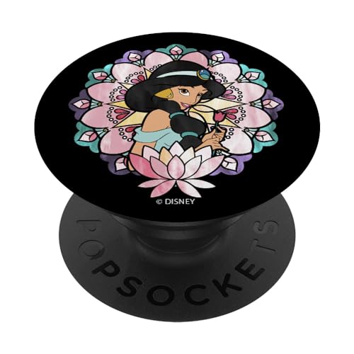 Popsockets- Disney Aladdin Jasmine Stained Glass Lotus Agarre y Soporte para Teléfonos y Tabletas