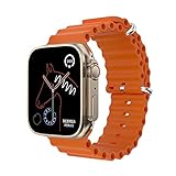IWO Series 8 Smart Watch Z66 Ultra Bluetooth Llamada Hombres Mujeres Deporte Fitness Impermeable Smartwatch para IOS Android PK S8 X8 (Naranja)