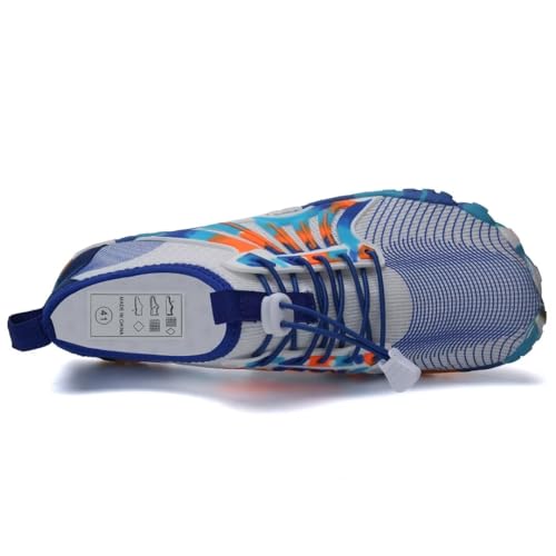 Image of Water Shoes for Men Barefoot Quick-Dry Aqua Sock Outdoor Athletic Sport Shoes for Kayaking, Boating, Hiking, Surfing, Walking