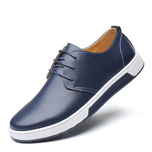 Mens Casual Lace Up Leather Oxford Classical Derby Orthopedic Shoes Lightweight Walking Loafers Dress Business Flats Shoes