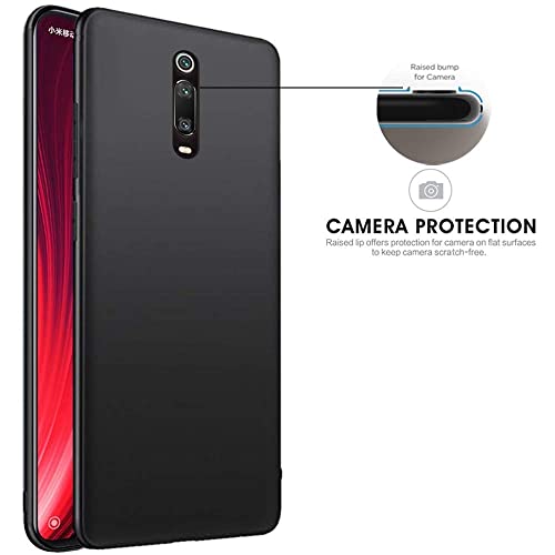 Image of Mobile Back Cover Case for Xiaomi Redmi K20 Pro (Silicone Case|CameraProtection|Black SC1510)