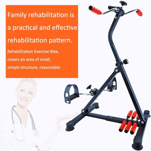 Image of Pedal Exerciser Bike Hand Arm Leg and Knee Peddler Adjustable Fitness Equipment for Seniors, Elderly Home Dual Pedal Exercise Bike for Total Body - Great Gift for Elderly Rehab
