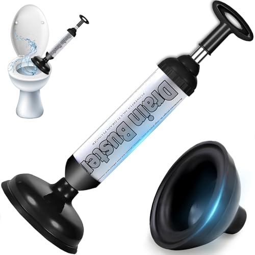 Retoo Desatascador Ventosa, Desatascador Tuberias Manual De Vacío De Alta Succión, Desbloqueador De Tuberias, Para Wc, Ducha, Cocinas, Cañerias, Baño O Desagüe, Dragado De Tuberías