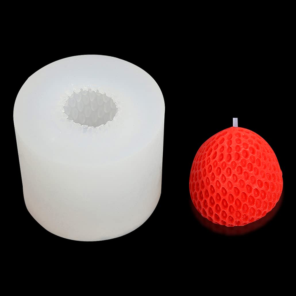 Stampo in silicone a forma di 3 fragole decorazioni fruttate sapone resina gesso calchi per cucina dolci artigianato creativo fai da te