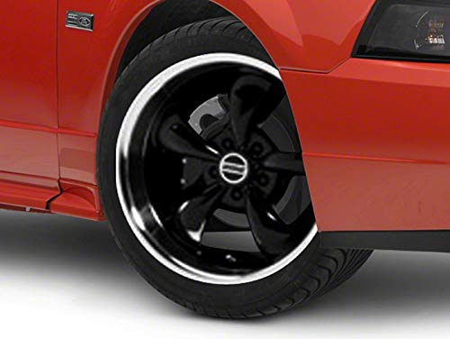 Deep Dish Bullitt Gloss Black Wheel; 18x9; 30mm Offset Compatible for 99-04 Mustang