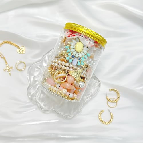 Image of 50 pieces Mystery Jewelry Jar, Surprise Jewelry Set for Woman Includes Necklaces, Earrings, Rings, Bracelets and Hair Accessories, Unique Anniversary Birthday Friendship Gift for Her
